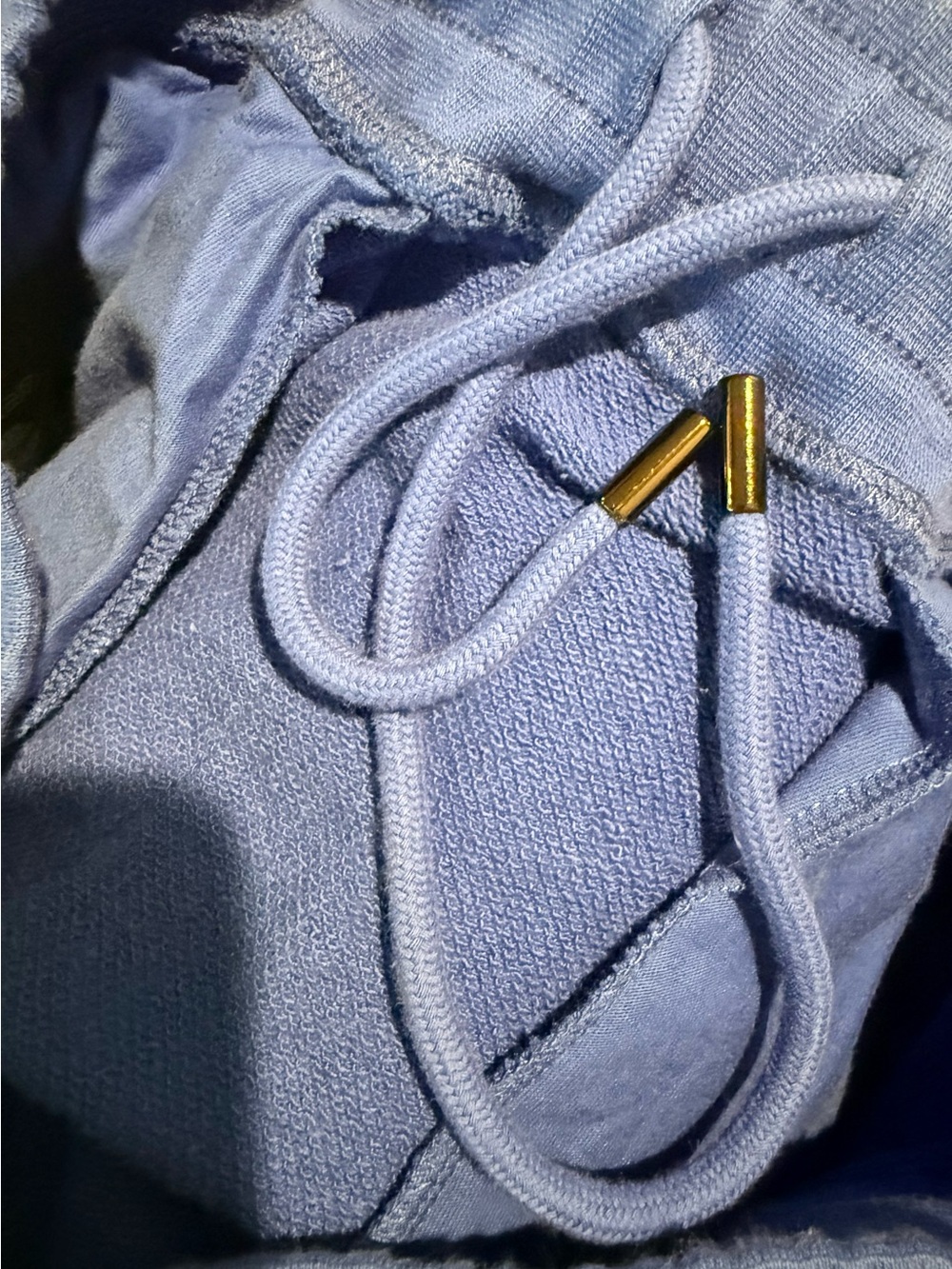 NWT The Kooples Royal Blue French Terry Sweat Shorts Size Small Drawstring - Picture 6 of 6